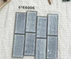 61×125 mm Kiln-Effect Glazed Tiles variegated glaze ceramic tile material sample HY-TF02-002