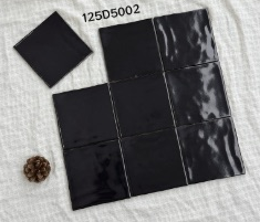 125×125 mm Metallic Square Tiles metallic glaze ceramic tile material sample HY-TF03-002