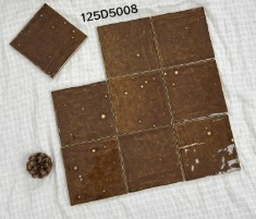 125×125 mm Kiln-Effect Square Tiles variegated glaze ceramic tile material sample HY-TF04-004