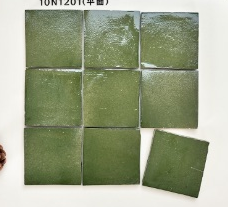 100×100 mm Glazed Clay Square Tiles flat glazed surface ceramic tile material sample HY-TF06-001
