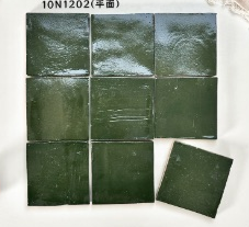 100×100 mm Glazed Clay Square Tiles flat glazed surface ceramic tile material sample HY-TF06-002