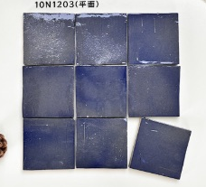 100×100 mm Glazed Clay Square Tiles flat glazed surface ceramic tile material sample HY-TF06-003