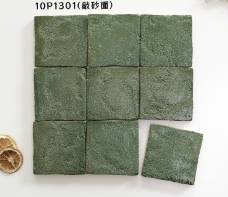 100×100 mm Textured Clay Square Tiles textured glazed surface ceramic tile material sample HY-TF07-001