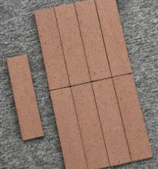 60×240 mm Sandblasted Terracotta Tiles sandblasted surface ceramic tile material sample HY-TF10-001