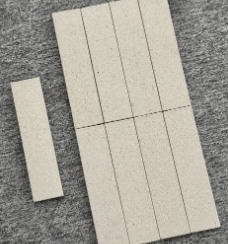 60×240 mm Sandblasted Terracotta Tiles sandblasted surface ceramic tile material sample HY-TF10-003