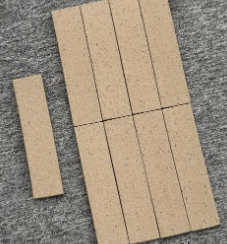 60×240 mm Sandblasted Terracotta Tiles sandblasted surface ceramic tile material sample HY-TF10-005