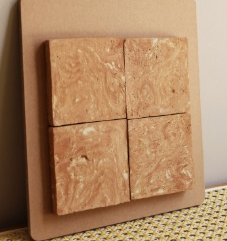 100×100 mm Natural Terracotta Tiles natural surface ceramic tile material sample HY-TF12-002