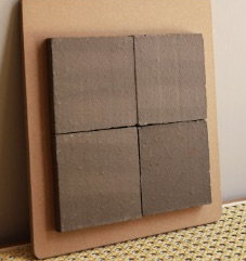 100×100 mm Natural Terracotta Tiles natural surface ceramic tile material sample HY-TF12-005
