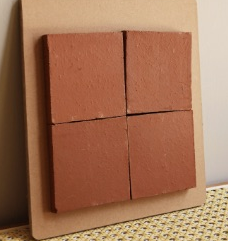 100×100 mm Natural Terracotta Tiles natural surface ceramic tile material sample HY-TF12-006