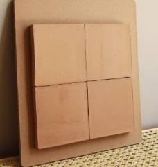100×100 mm Natural Terracotta Tiles natural surface ceramic tile material sample HY-TF12-009