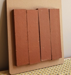 50×200 mm Natural Terracotta Tiles natural surface ceramic tile material sample HY-TF13-006