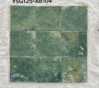 125×125 mm Variegated Gloss Square Tiles variegated gloss ceramic tile material sample HY-TF21-004