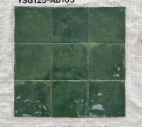 125×125 mm Variegated Gloss Square Tiles variegated gloss ceramic tile material sample HY-TF21-005