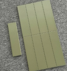 75×300 mm Satin Handmade Subway Tiles satin ceramic tile material sample HY-TF27-004