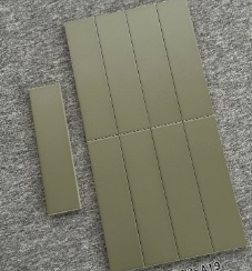 75×300 mm Satin Handmade Subway Tiles satin ceramic tile material sample HY-TF27-005
