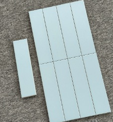 75×300 mm Satin Handmade Subway Tiles satin ceramic tile material sample HY-TF27-008