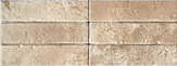 60×250 mm Travertine-Look Strip Tiles matte stone-look ceramic tile material sample HY-TF35-005