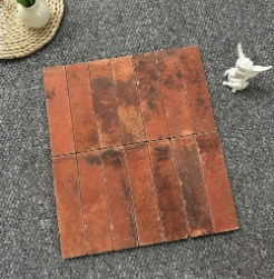 Red Terracotta Tiles & Brick Slips natural red-clay surfaces ceramic tile material sample HY-TF39-002