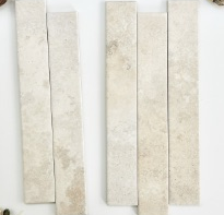 60×400 mm Variegated Mineral Strip Tiles matte multi-pattern surface ceramic tile material sample HY-TF45-001