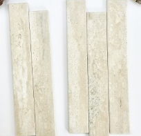 60×400 mm Variegated Mineral Strip Tiles matte multi-pattern surface ceramic tile material sample HY-TF45-002