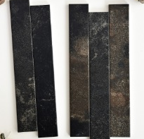 60×400 mm Variegated Mineral Strip Tiles matte multi-pattern surface ceramic tile material sample HY-TF45-004