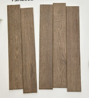 75×479 mm Wood-Look Strip Tiles matte embossed wood-look ceramic tile material sample HY-TF47-002