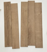 75×479 mm Wood-Look Strip Tiles matte embossed wood-look ceramic tile material sample HY-TF47-003