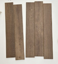 75×479 mm Wood-Look Strip Tiles matte embossed wood-look ceramic tile material sample HY-TF47-004