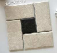 300×300 mm Frame-Pattern Mesh Tiles frame-pattern mesh layout ceramic tile material sample HY-TF52-001
