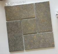 300×300 mm Frame-Pattern Mesh Tiles frame-pattern mesh layout ceramic tile material sample HY-TF52-007