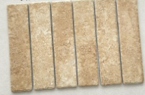 375×250 mm Travertine-Look Mesh Tiles travertine-look strip mosaic ceramic tile material sample HY-TF55-001