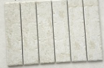 375×250 mm Travertine-Look Mesh Tiles travertine-look strip mosaic ceramic tile material sample HY-TF55-002