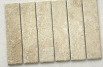 375×250 mm Travertine-Look Mesh Tiles travertine-look strip mosaic ceramic tile material sample HY-TF55-003